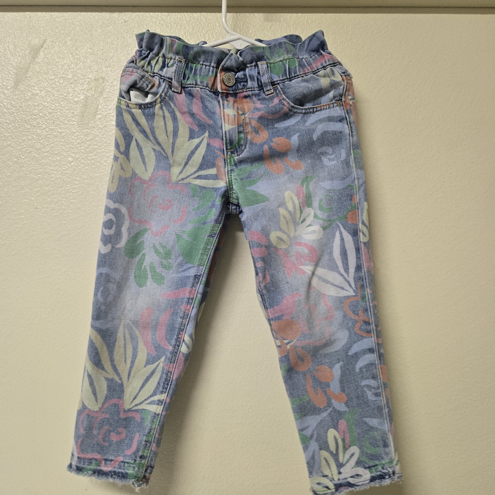 GAP Kids Floral Print Jeans - Multicolor